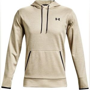 Under Armour Hoddie-tan-beige color-Size S-stretchy, fleece, breathable